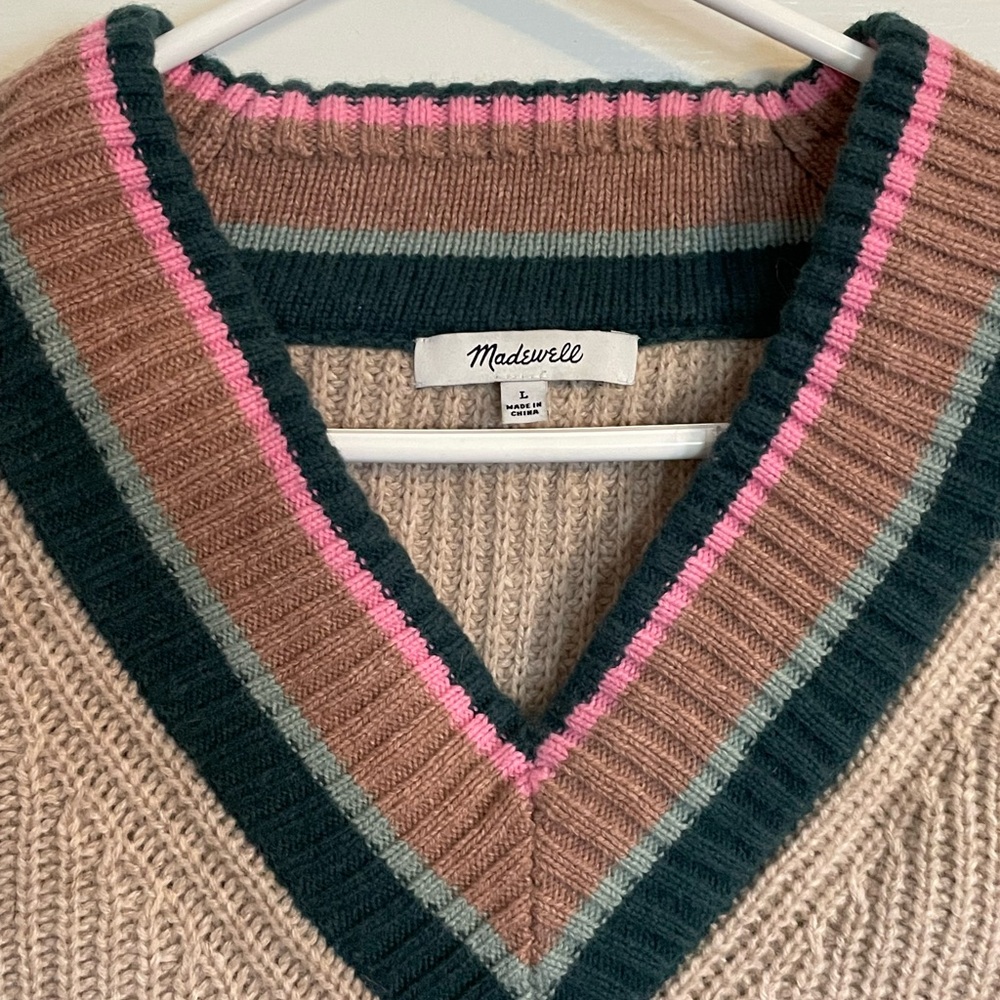 Madewell Forrest tipped v neck sweater - Picture 8 of 8